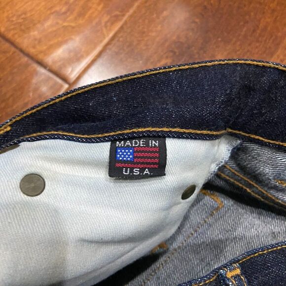 Brave Star Selvedge Skinny Japanese Raw Denim Blue Jeans USA Made Men's 30 x 34 - Picture 10 of 14